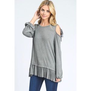 LAST ONE! 🆕 Charcoal Grey Blouse